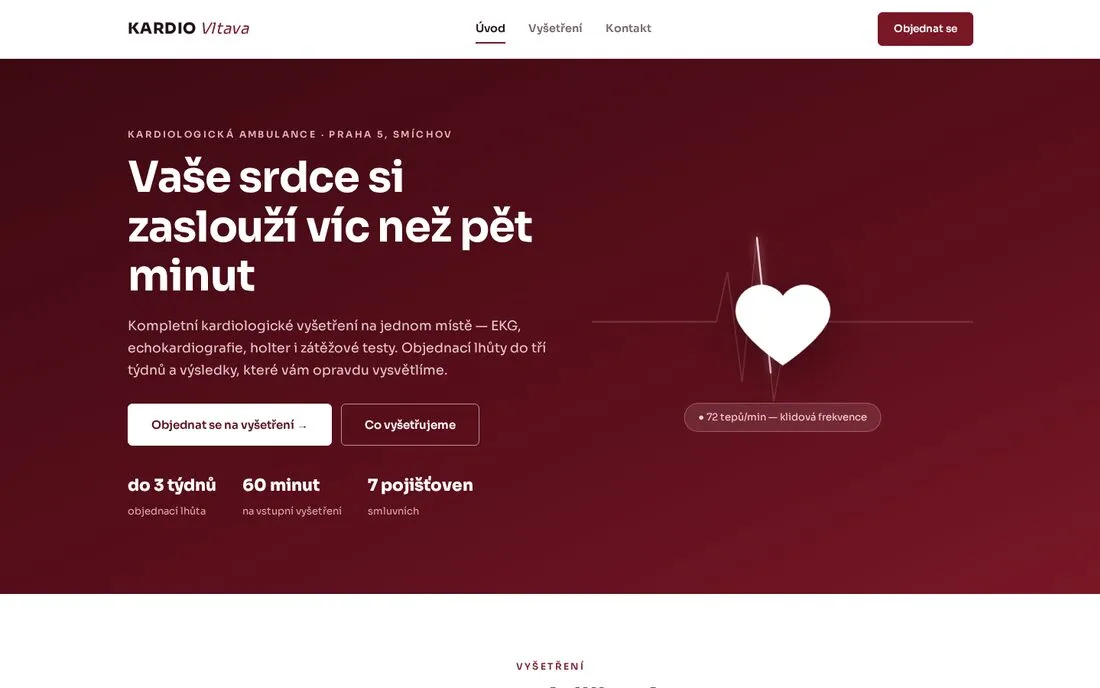 KARDIO Vltava — kardiologie