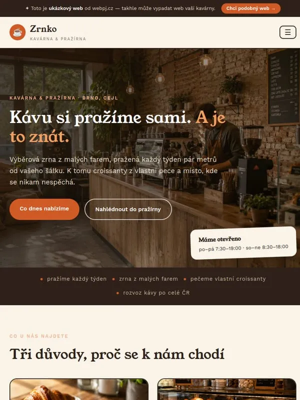 Ukázka na tabletu