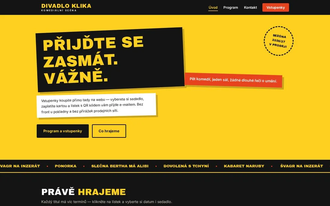 Divadlo KLIKA — komediální scéna