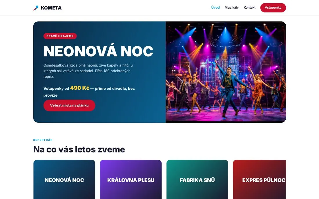 KOMETA — muzikálové divadlo