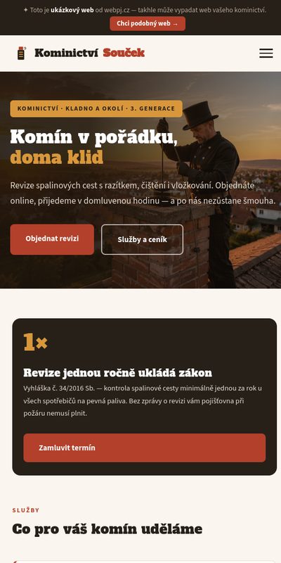 Ukázka na mobilu