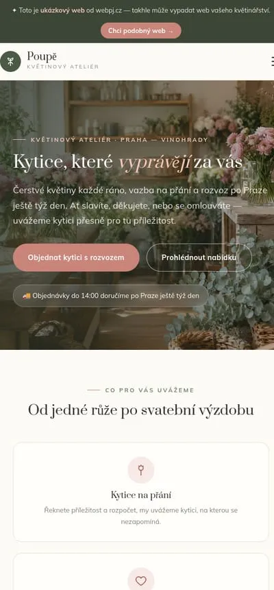 Ukázka na mobilu