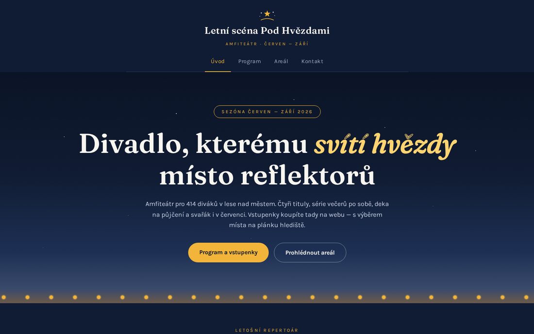 Letní scéna Pod Hvězdami — amfiteátr