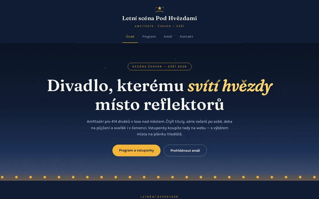 Letní scéna Pod Hvězdami — amfiteátr