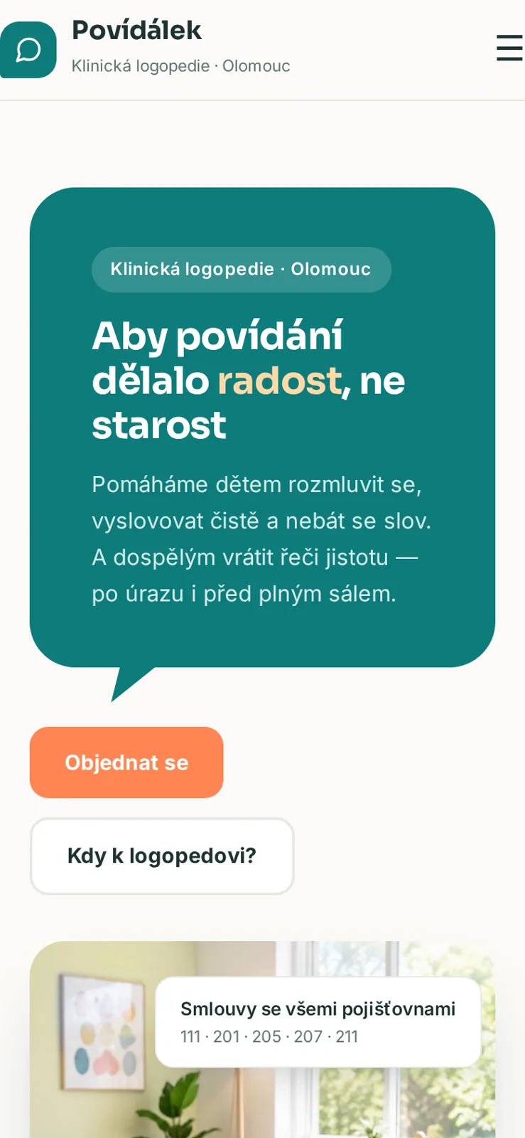 Ukázka na mobilu