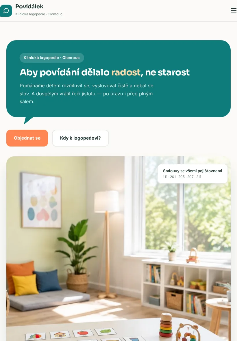 Ukázka na tabletu