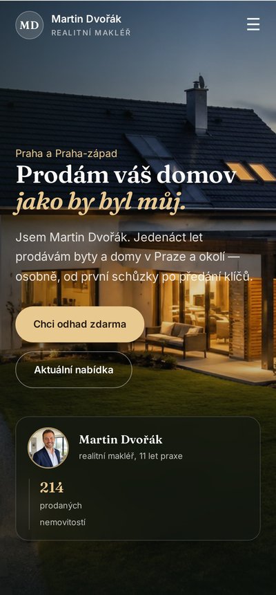 Ukázka na mobilu