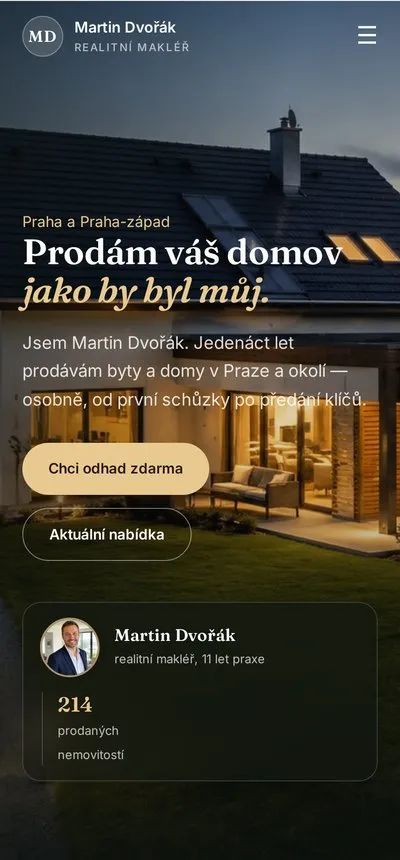 Ukázka na mobilu