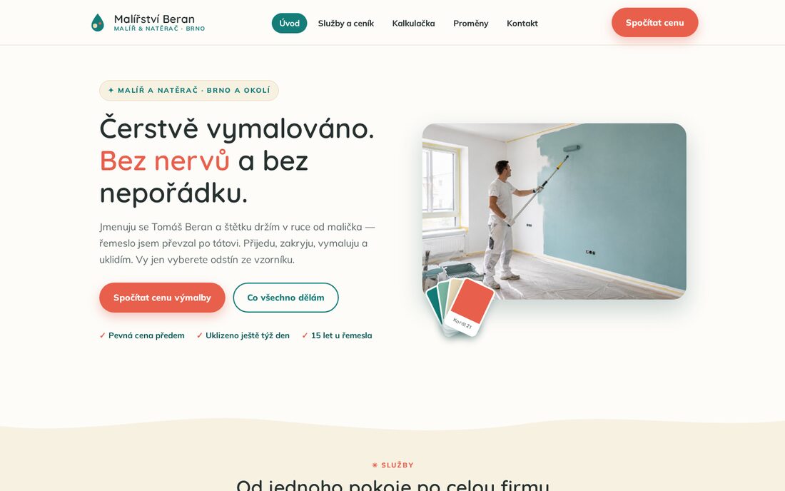 Malířství Beran — malíř pokojů
