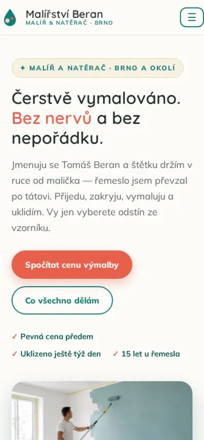 Ukázka na mobilu