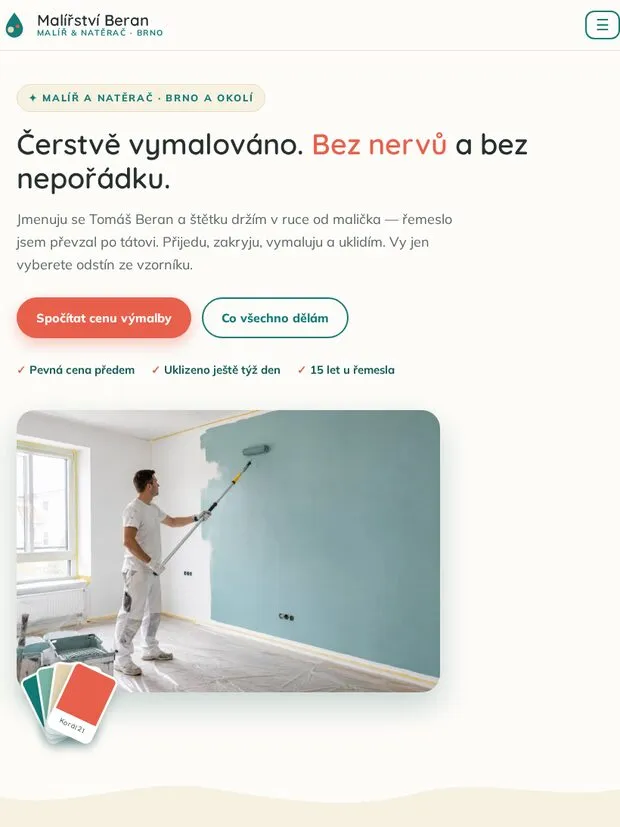 Ukázka na tabletu