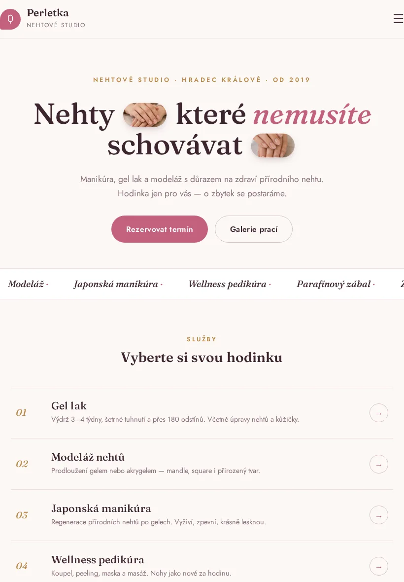 Ukázka na tabletu