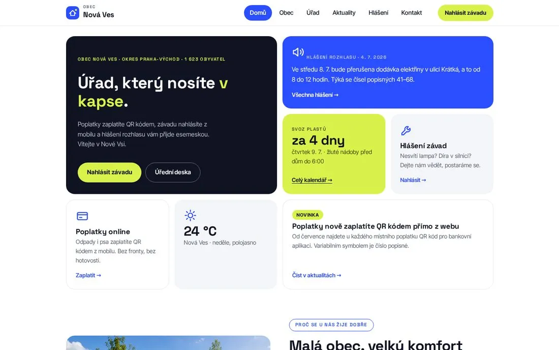 Obec Nová Ves — digitální úřad