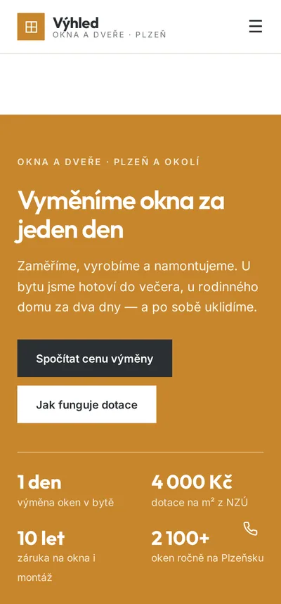 Ukázka na mobilu