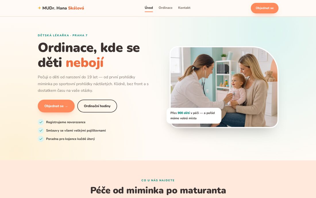 MUDr. Hana Skálová — dětská lékařka