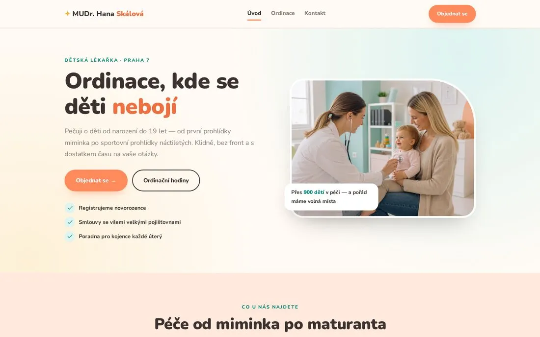 MUDr. Hana Skálová — dětská lékařka