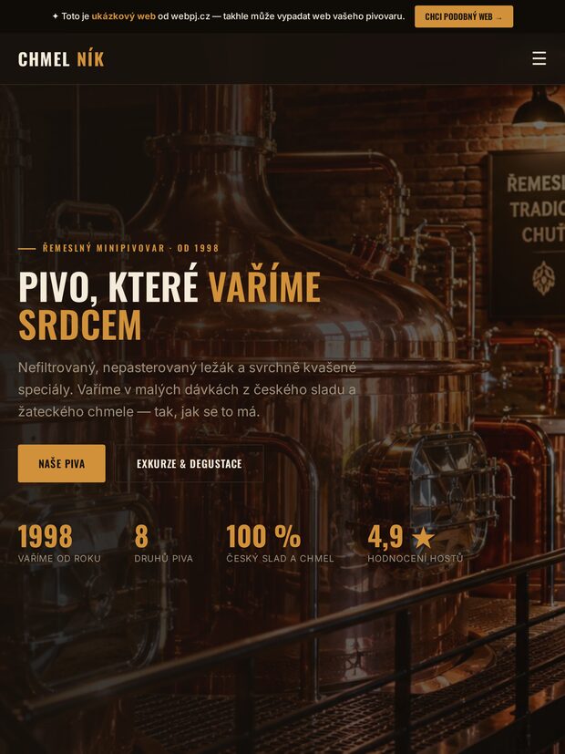 Ukázka na tabletu
