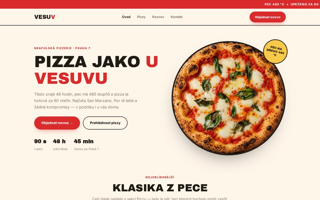 VESUV — neapolská pizzerie