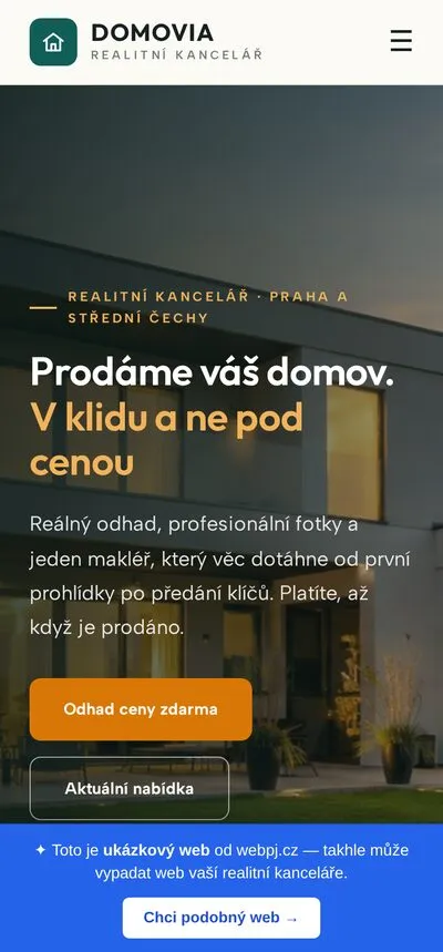 Ukázka na mobilu