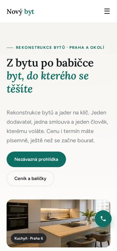 Ukázka na mobilu