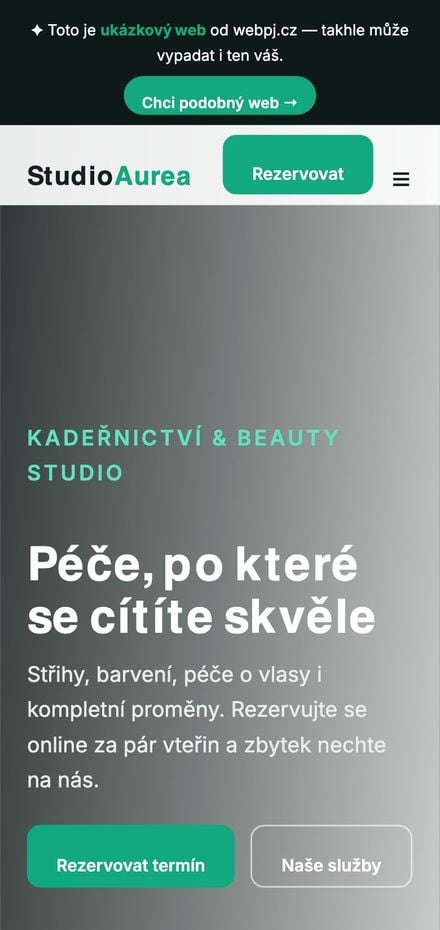 Ukázka na mobilu