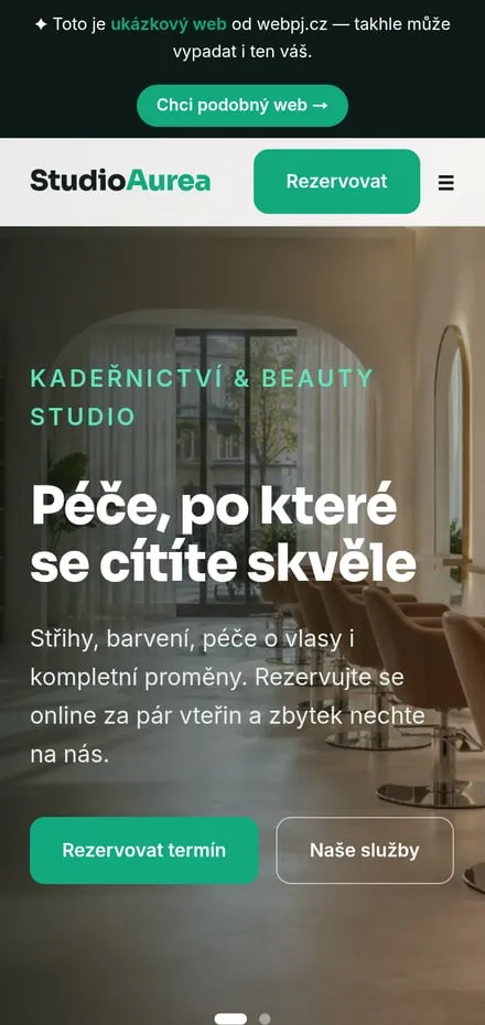 Ukázka na mobilu