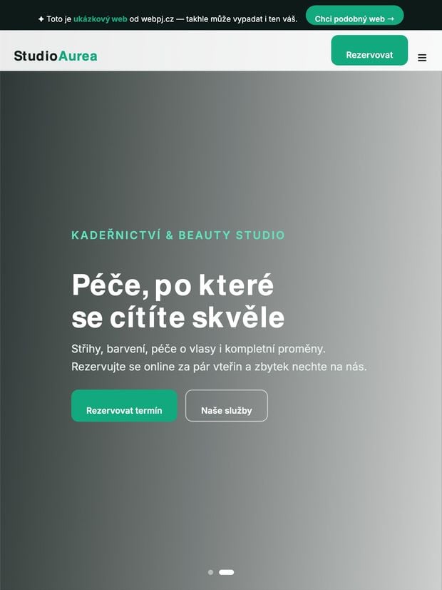 Ukázka na tabletu