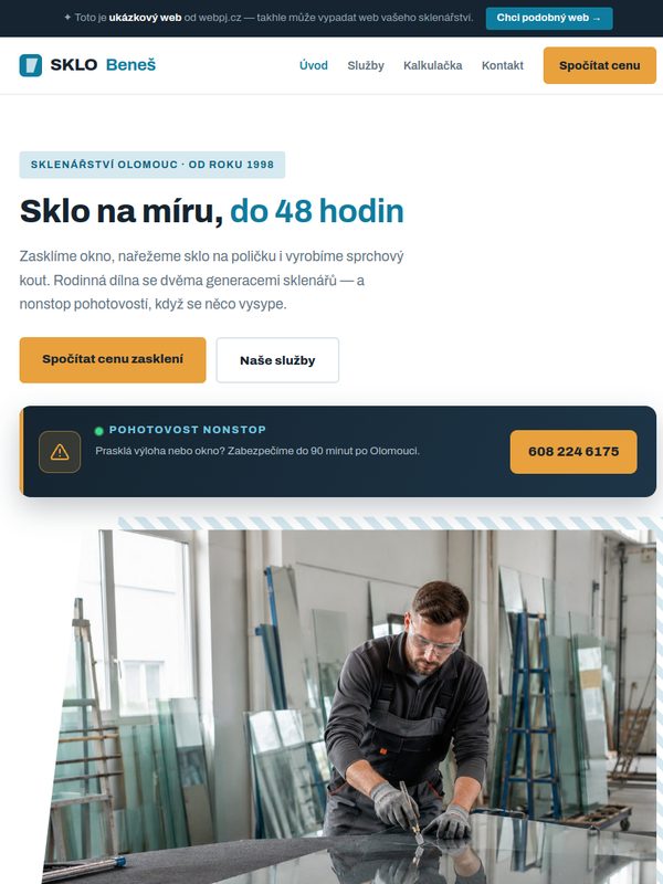 Ukázka na tabletu
