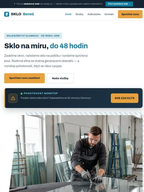 Ukázka na tabletu