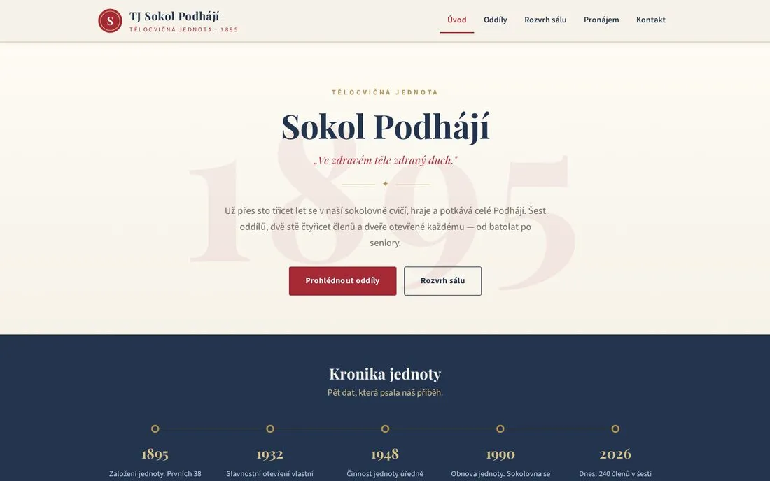 TJ Sokol Podhájí — tělocvičná jednota