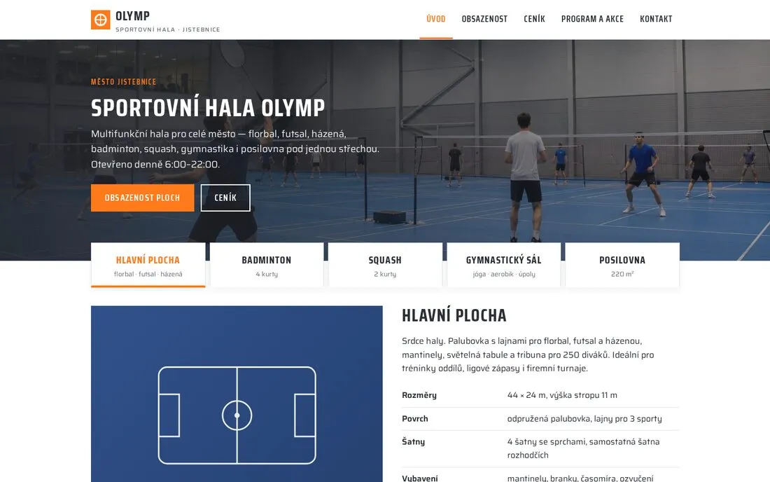 Hala OLYMP Jistebnice — sportovní hala