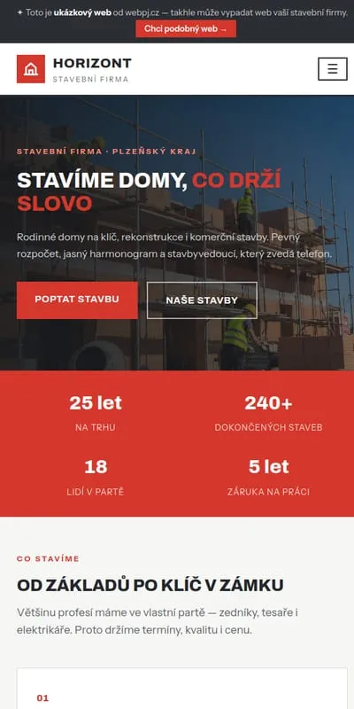 Ukázka na mobilu