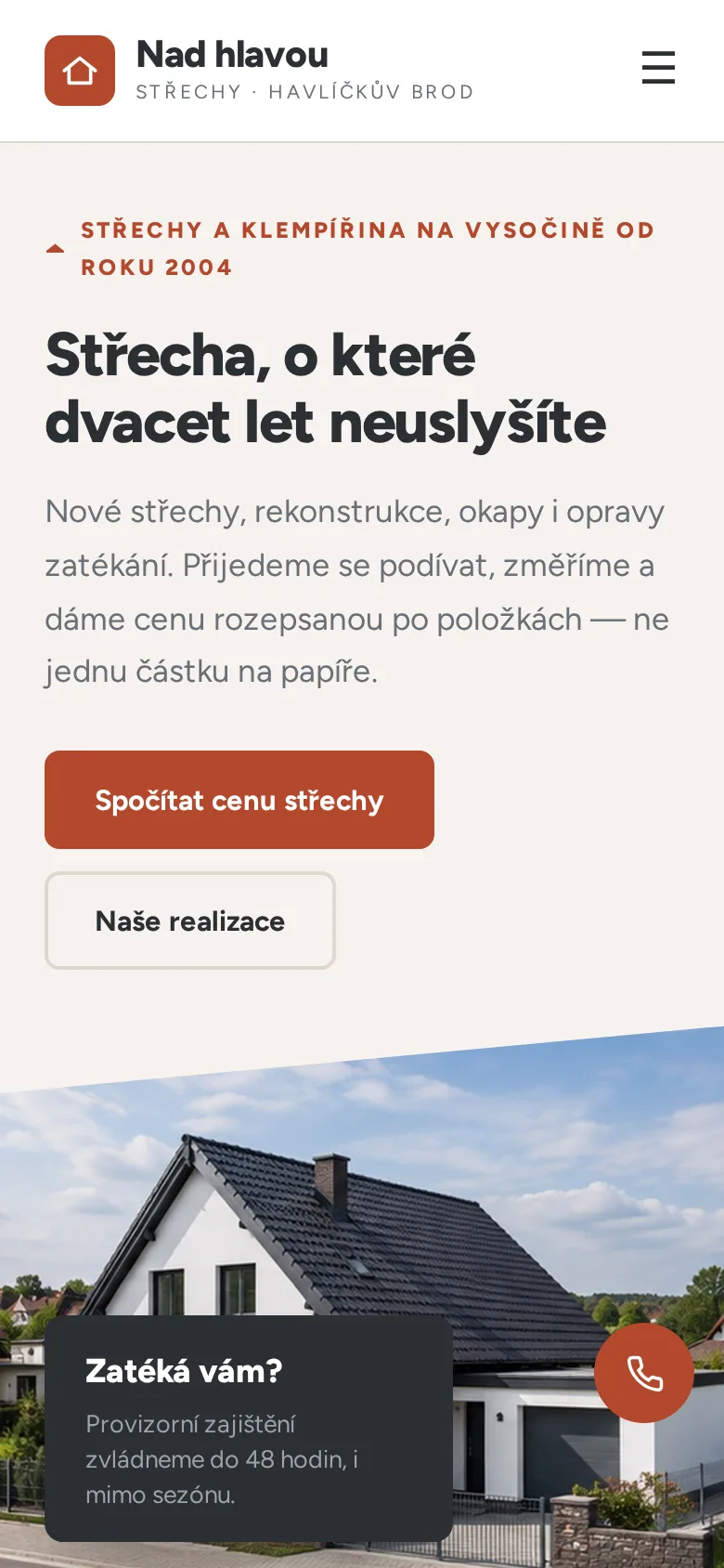 Ukázka na mobilu
