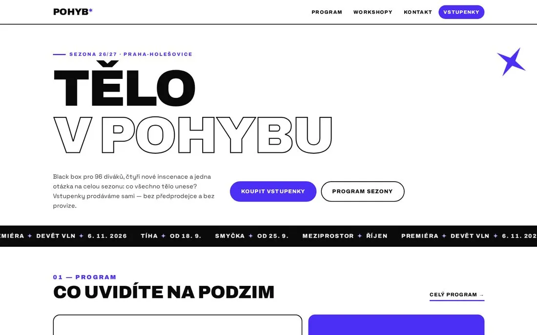 POHYB — scéna současného tance