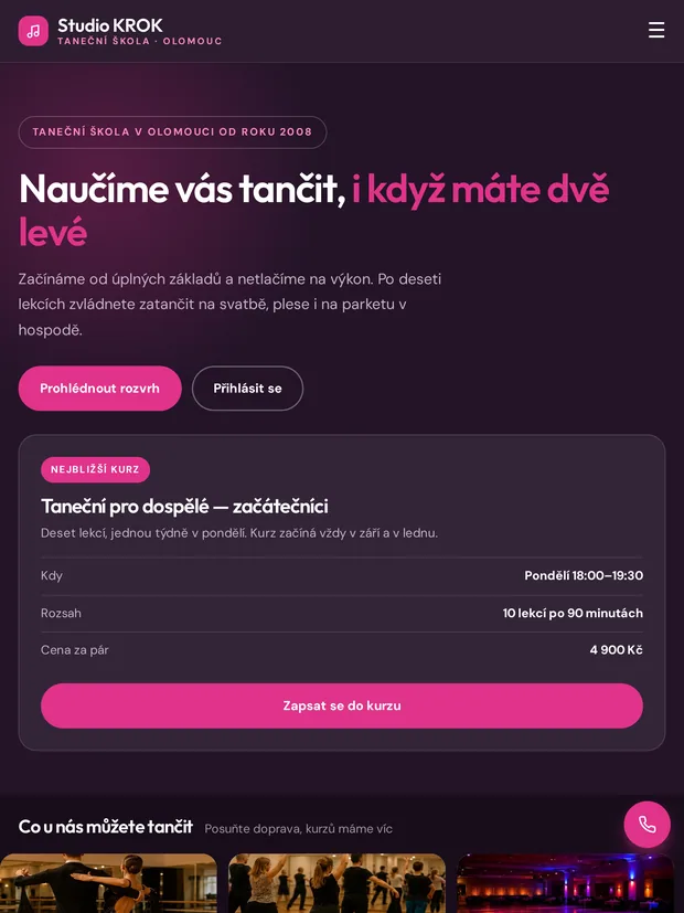 Ukázka na tabletu