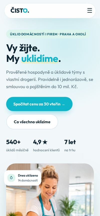 Ukázka na mobilu