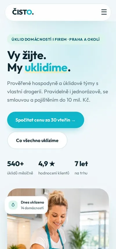 Ukázka na mobilu