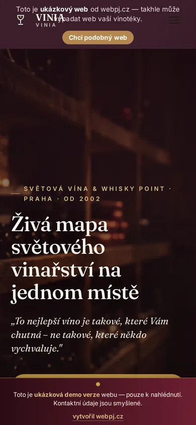 Ukázka na mobilu