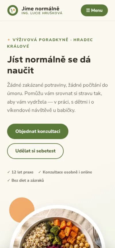 Ukázka na mobilu