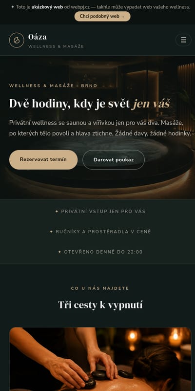 Ukázka na mobilu