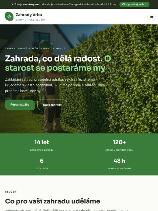 Ukázka na tabletu