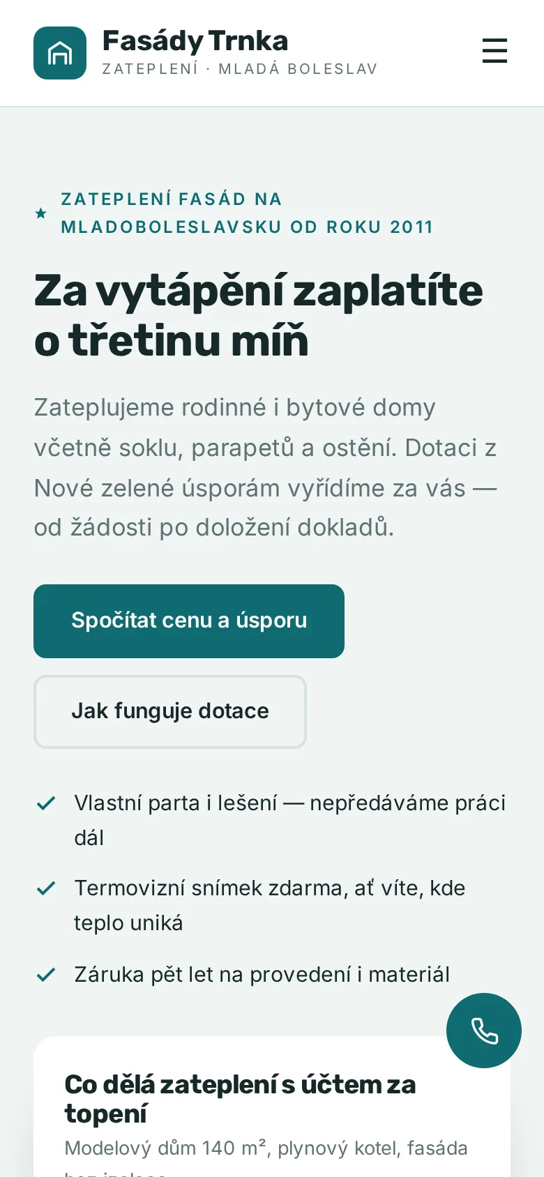 Ukázka na mobilu