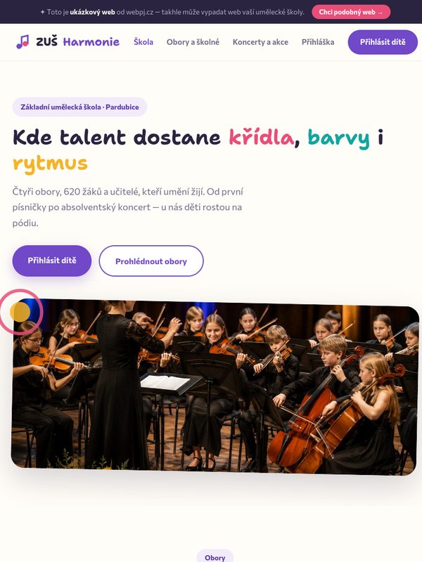Ukázka na tabletu