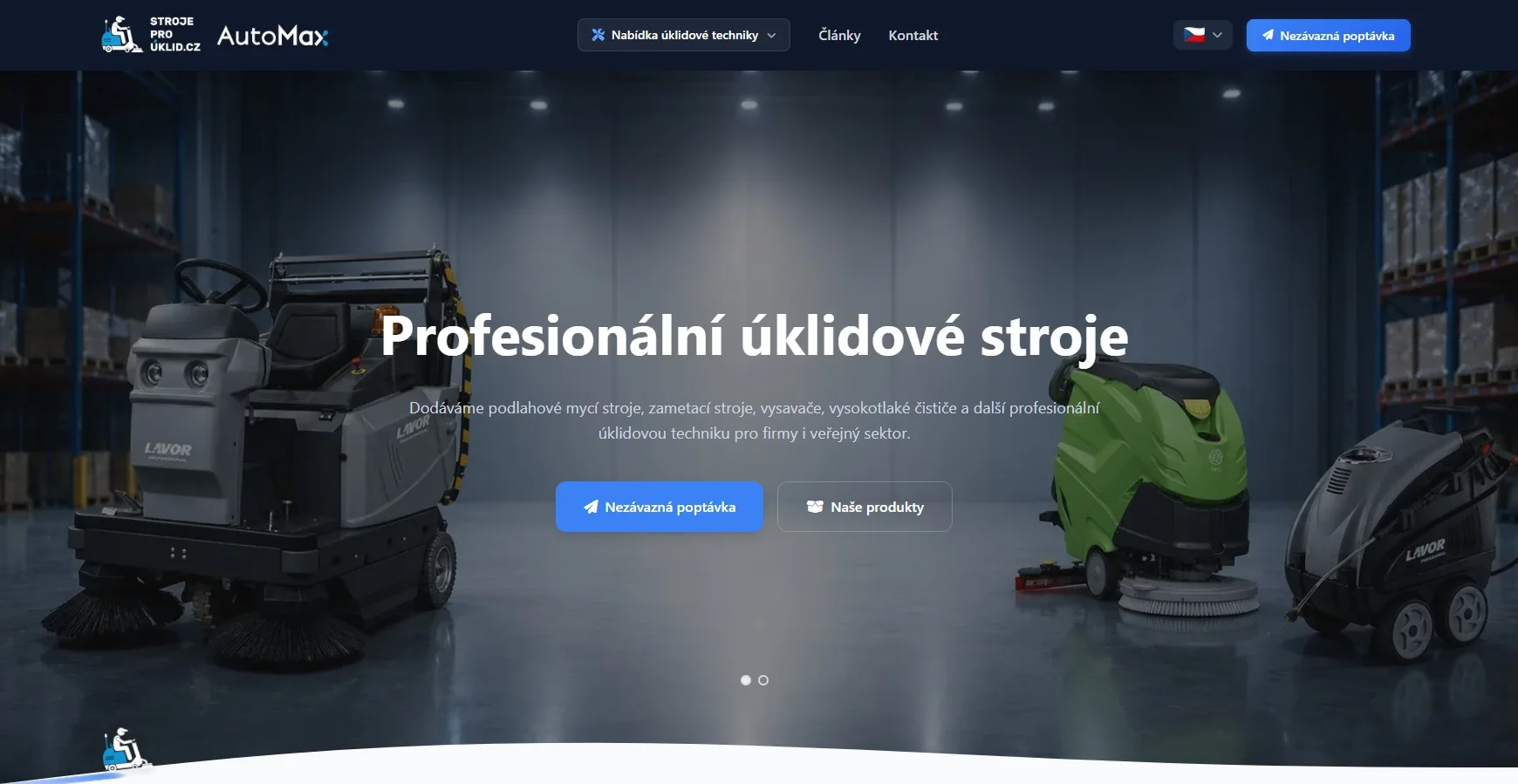 StrojeProÚklid.cz – web, který rozjel novou divizi
