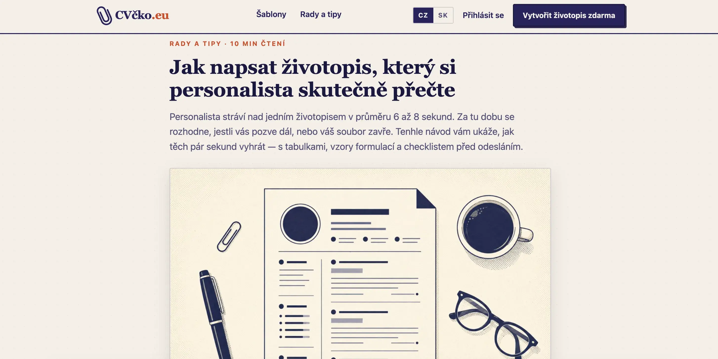 CVčko.eu – životopis online zdarma — ukázka 5