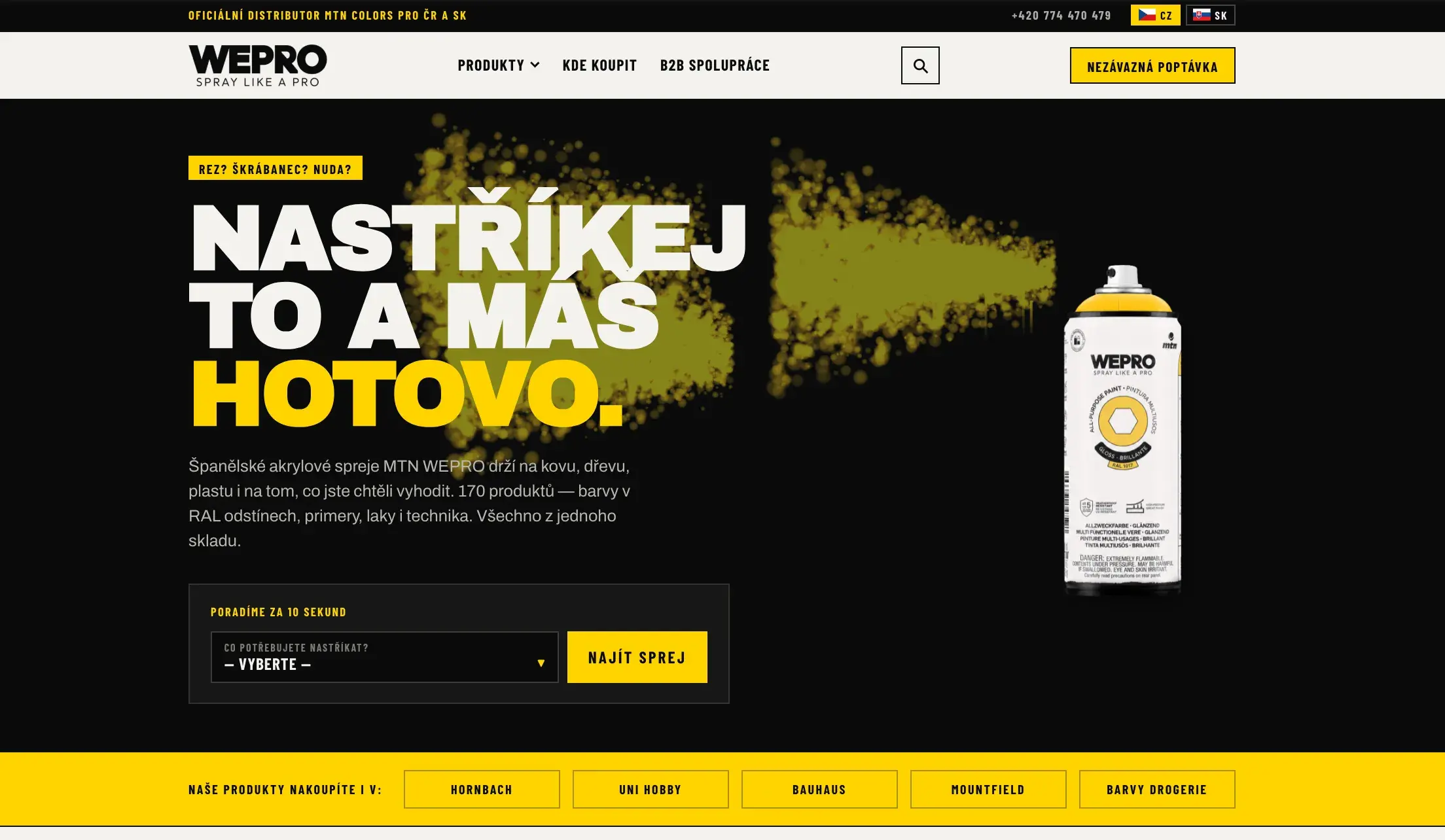 WEPRO – web pro nový brand od MTN pro Česko i Slovensko