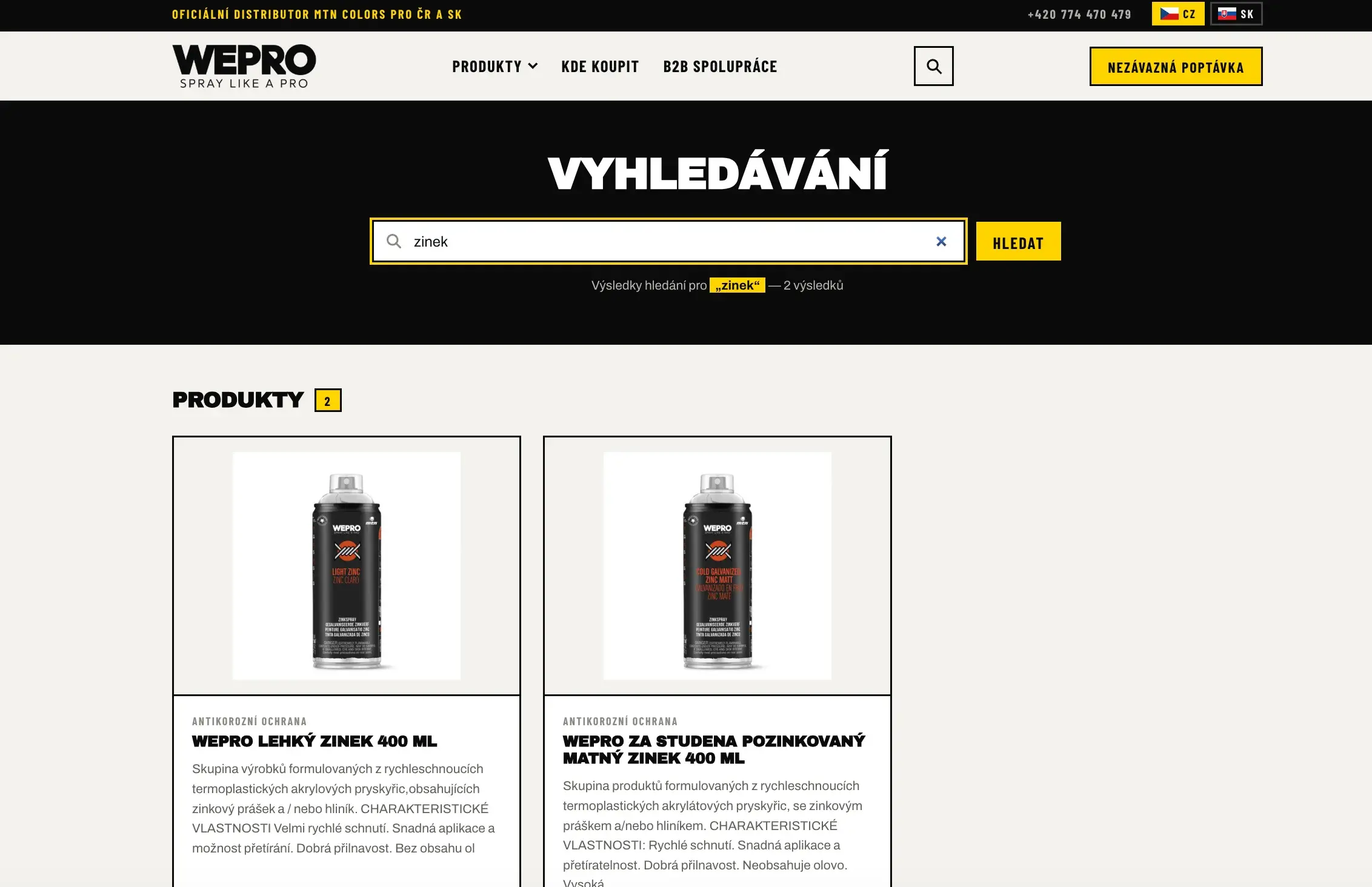 WEPRO – web pro nový brand od MTN pro Česko i Slovensko — ukázka 8