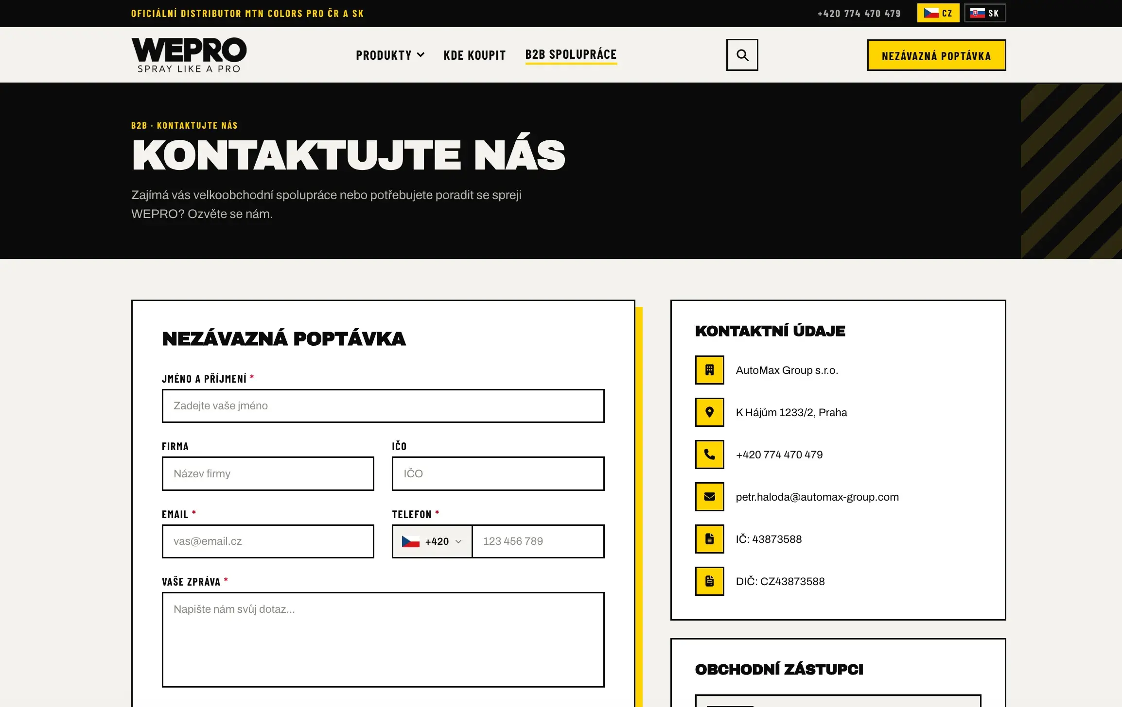 WEPRO – web pro nový brand od MTN pro Česko i Slovensko — ukázka 7