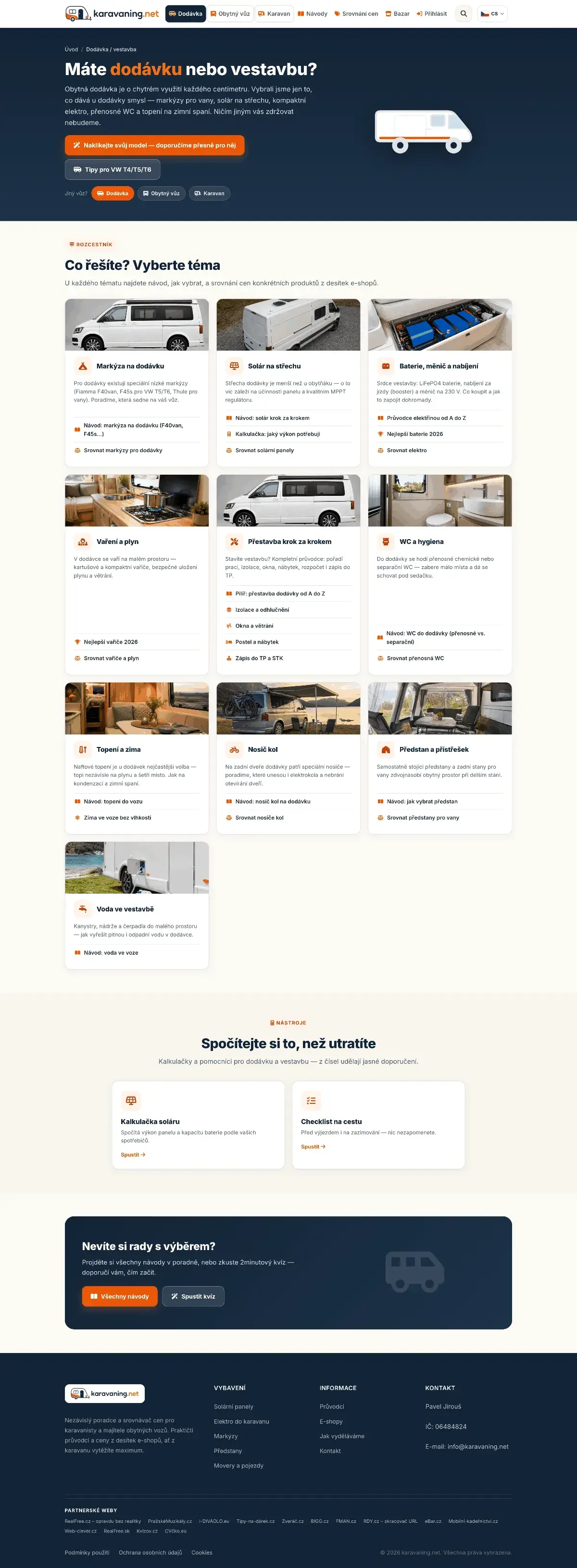 Karavaning.net – rádce a srovnávač pro karavanisty — ukázka 4