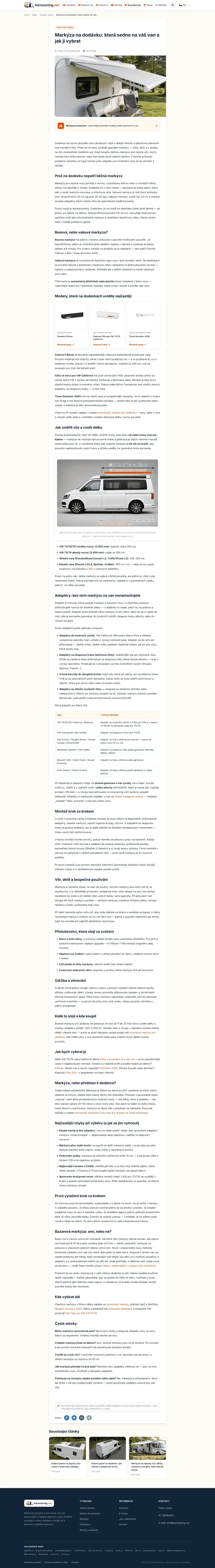 Karavaning.net – rádce a srovnávač pro karavanisty — ukázka 2